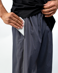 DARK GREY CROPPED TRACKPANTS