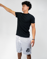 BLACK AND WHITE SHORTS