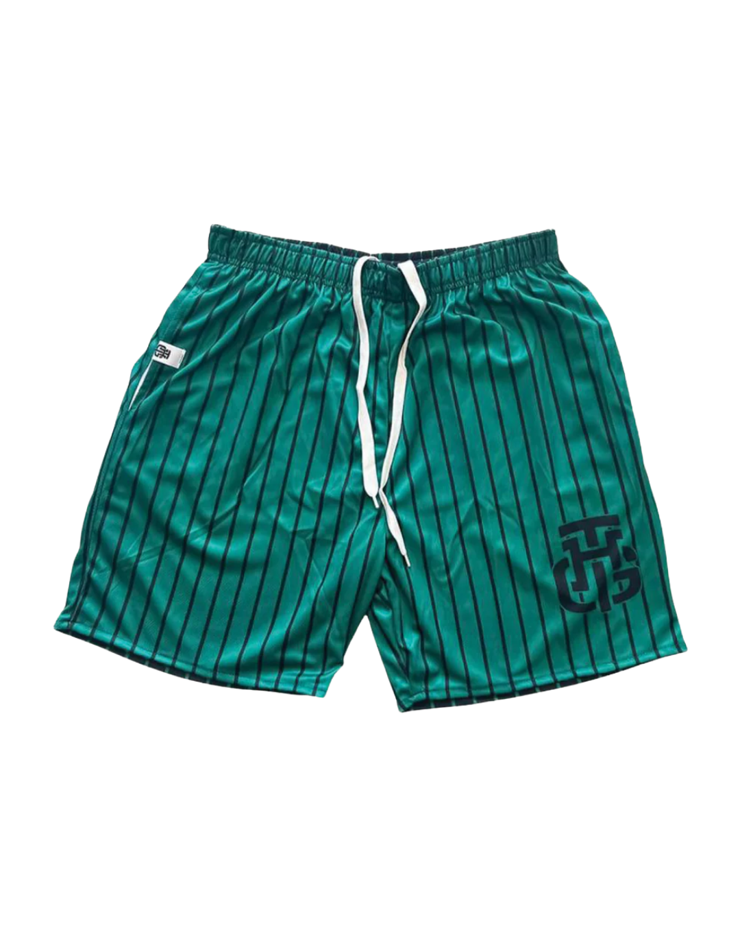 GREEN AND BLACK SHORTS