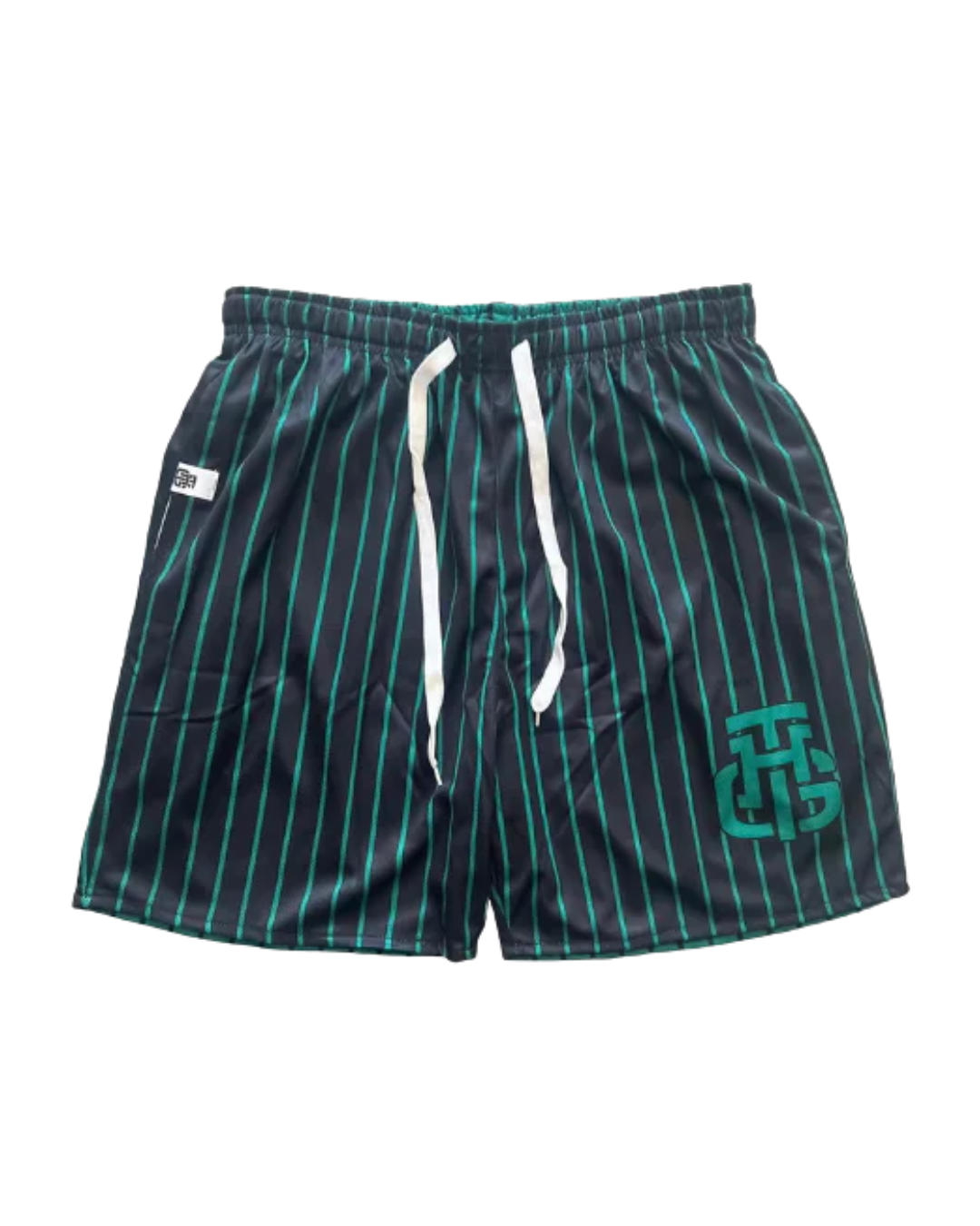 GREEN AND BLACK SHORTS