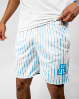 WHITE AND BLUE SHORTS