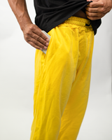 THG Yellow Cropped Sweatpants, hip detail