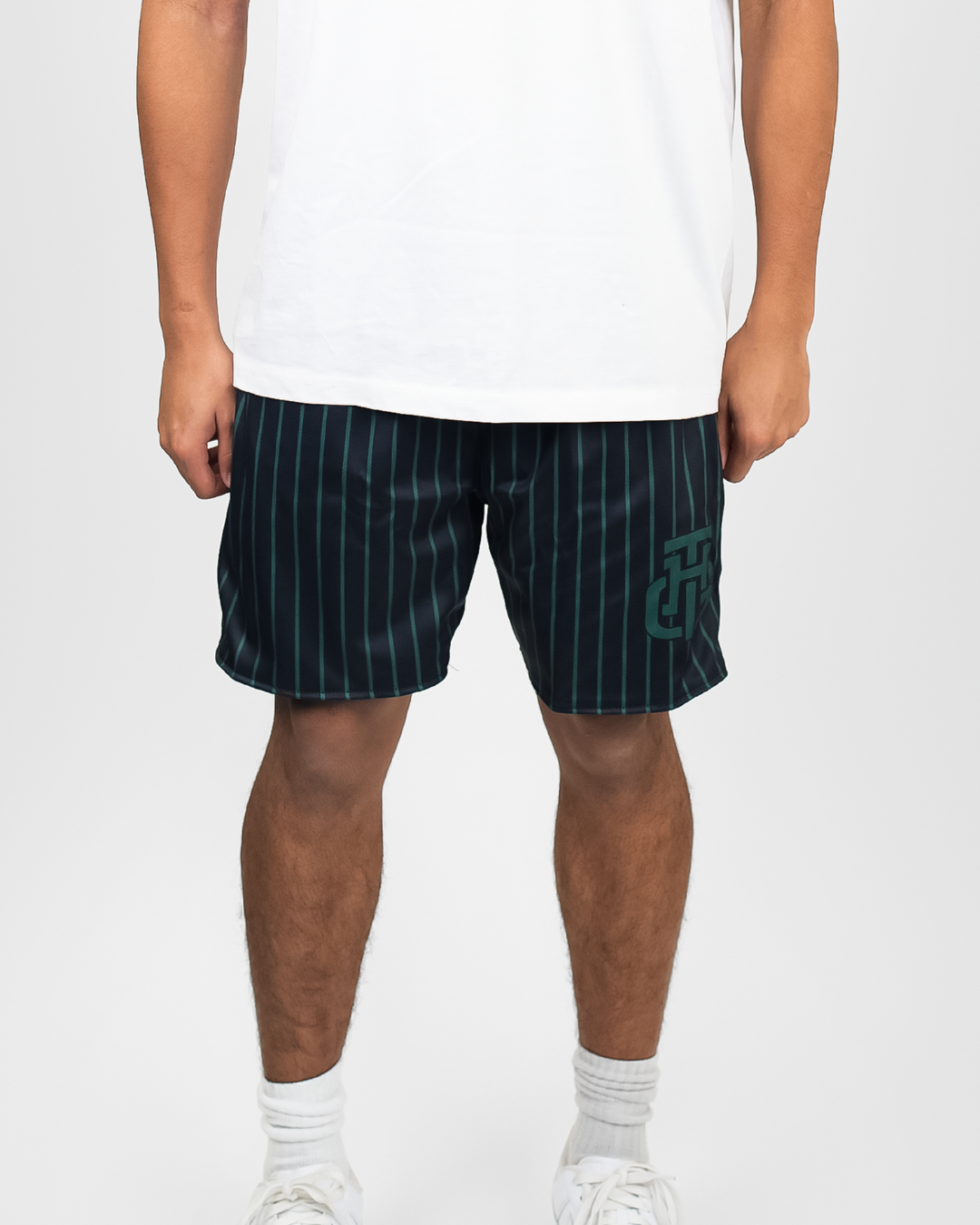 GREEN AND BLACK SHORTS