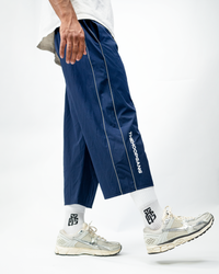 NAVY BLUE CROPPED TRACKPANTS