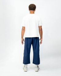 NAVY BLUE CROPPED TRACKPANTS