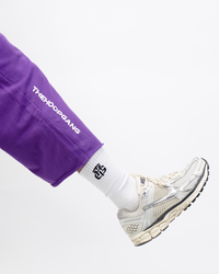 THG PURPLE CROPPED SWEATPANTS