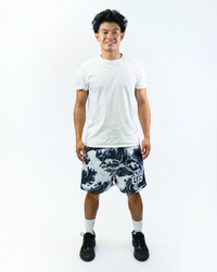 BLACK AND BLUE TSUNAMI SHORTS
