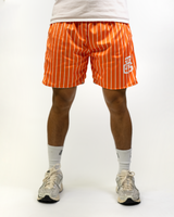 ORANGE AND WHITE SHORTS