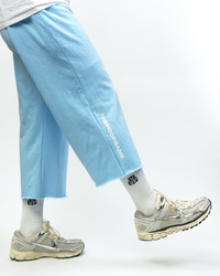 THG LIGHT BLUE CROPPED SWEATPANTS