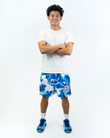 BLACK AND BLUE TSUNAMI SHORTS