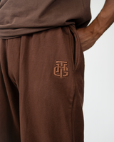 MOCHA BASIC CROPPED SWEATPANTS