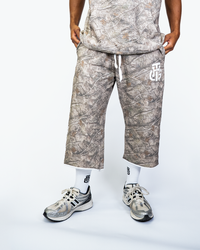 THG Camo Cropped Sweatpants front view