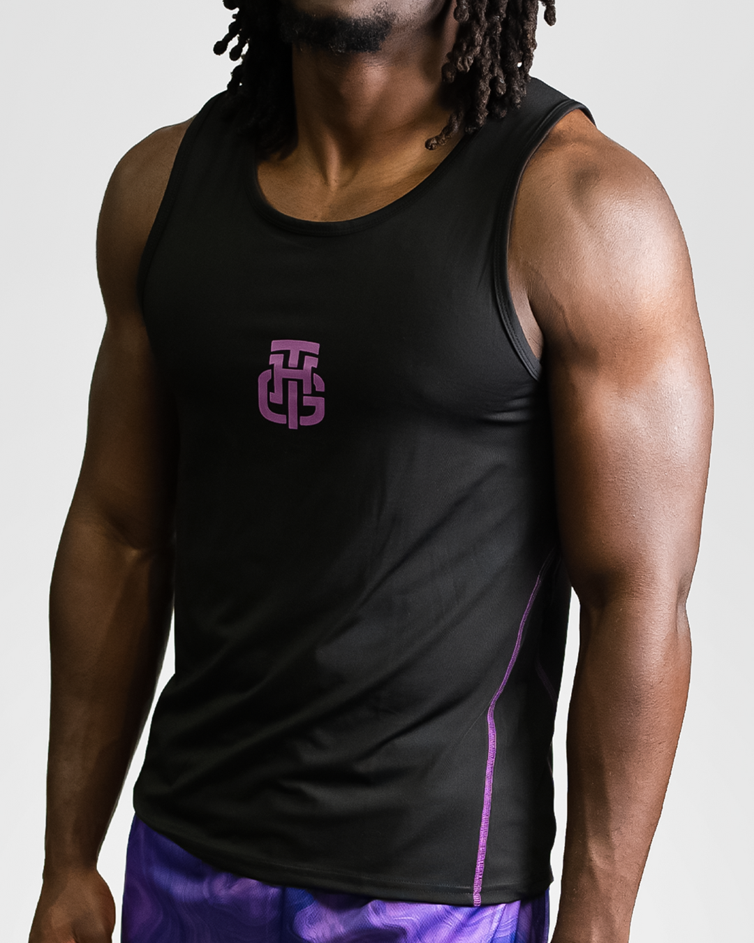 PURPLE THG COMPRESSION SHIRT