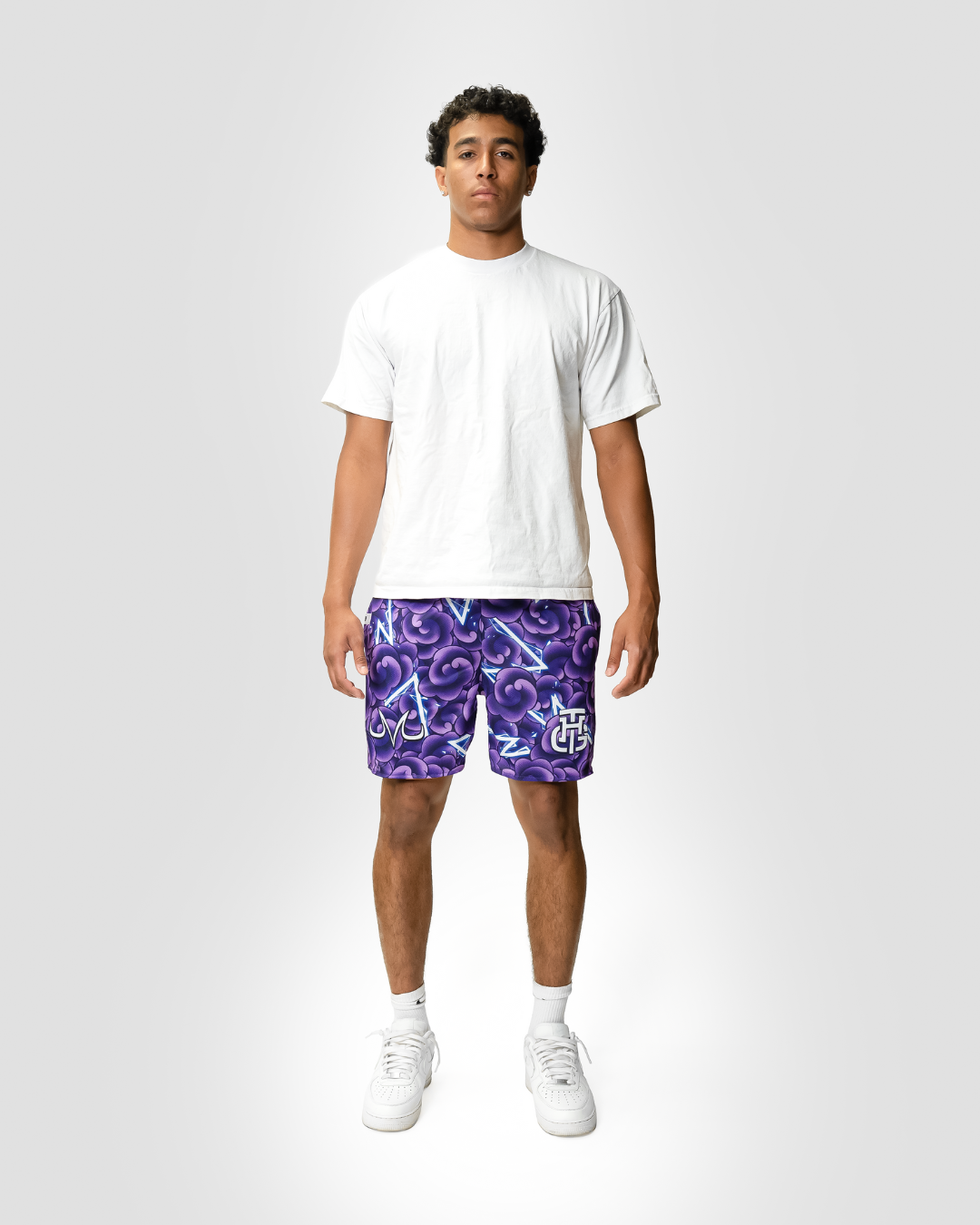 PURPLE AND ORANGE RIVAL SHORTS