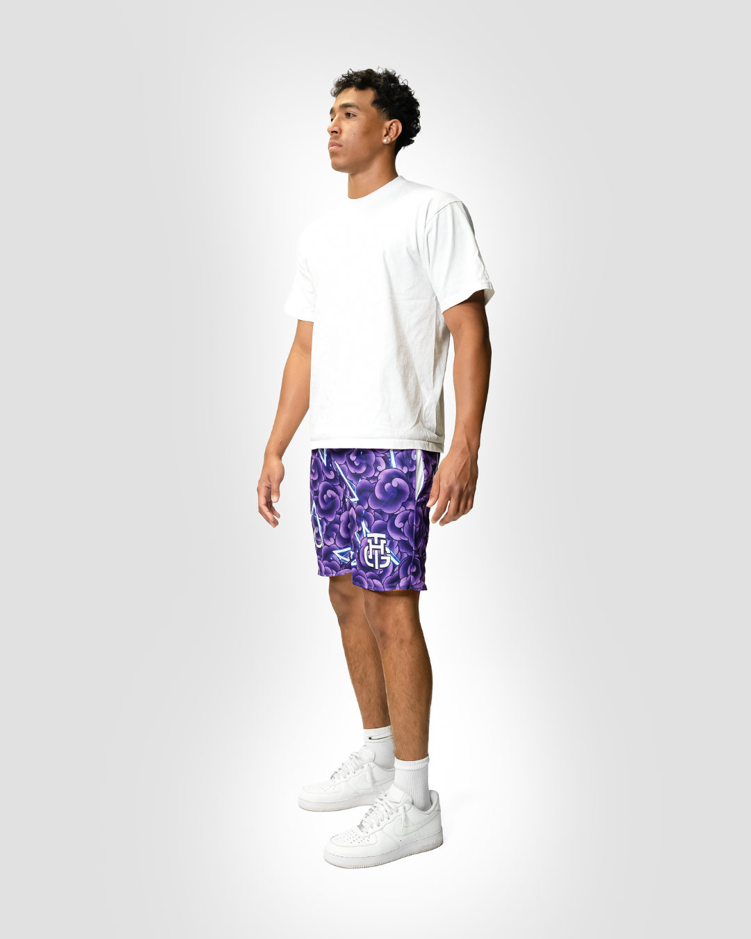 PURPLE AND ORANGE RIVAL SHORTS