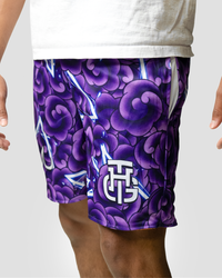 PURPLE AND ORANGE RIVAL SHORTS