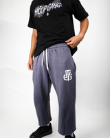 THG DARK GREY CROPPED SWEATPANTS