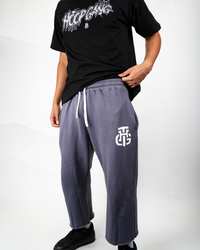 THG DARK GREY CROPPED SWEATPANTS