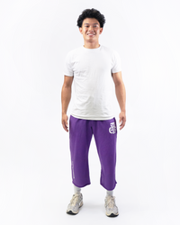 THG PURPLE CROPPED SWEATPANTS