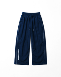 NAVY BLUE CROPPED TRACKPANTS