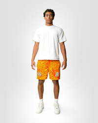 PURPLE AND ORANGE RIVAL SHORTS