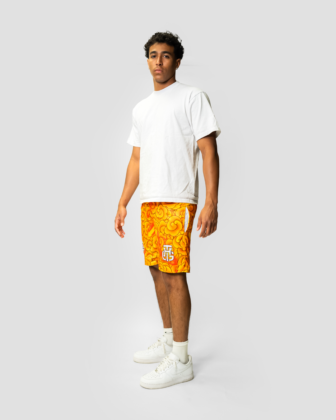 PURPLE AND ORANGE RIVAL SHORTS