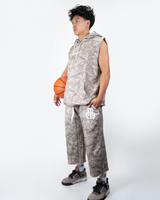 CAMO SLEEVELESS HOODIE