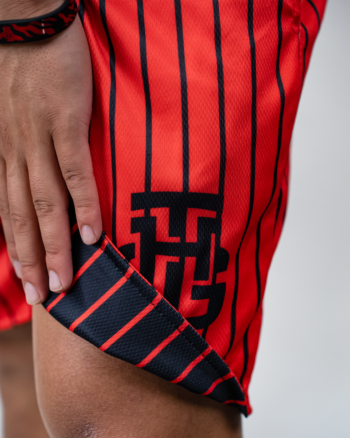 RED AND BLACK SHORTS