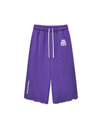 THG PURPLE CROPPED SWEATPANTS