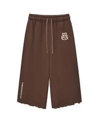 THG MOCHA CROPPED SWEATPANTS