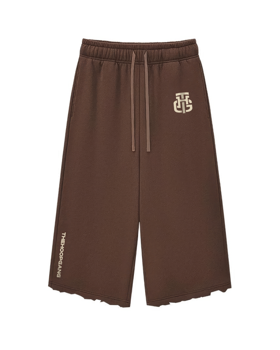 THG MOCHA CROPPED SWEATPANTS