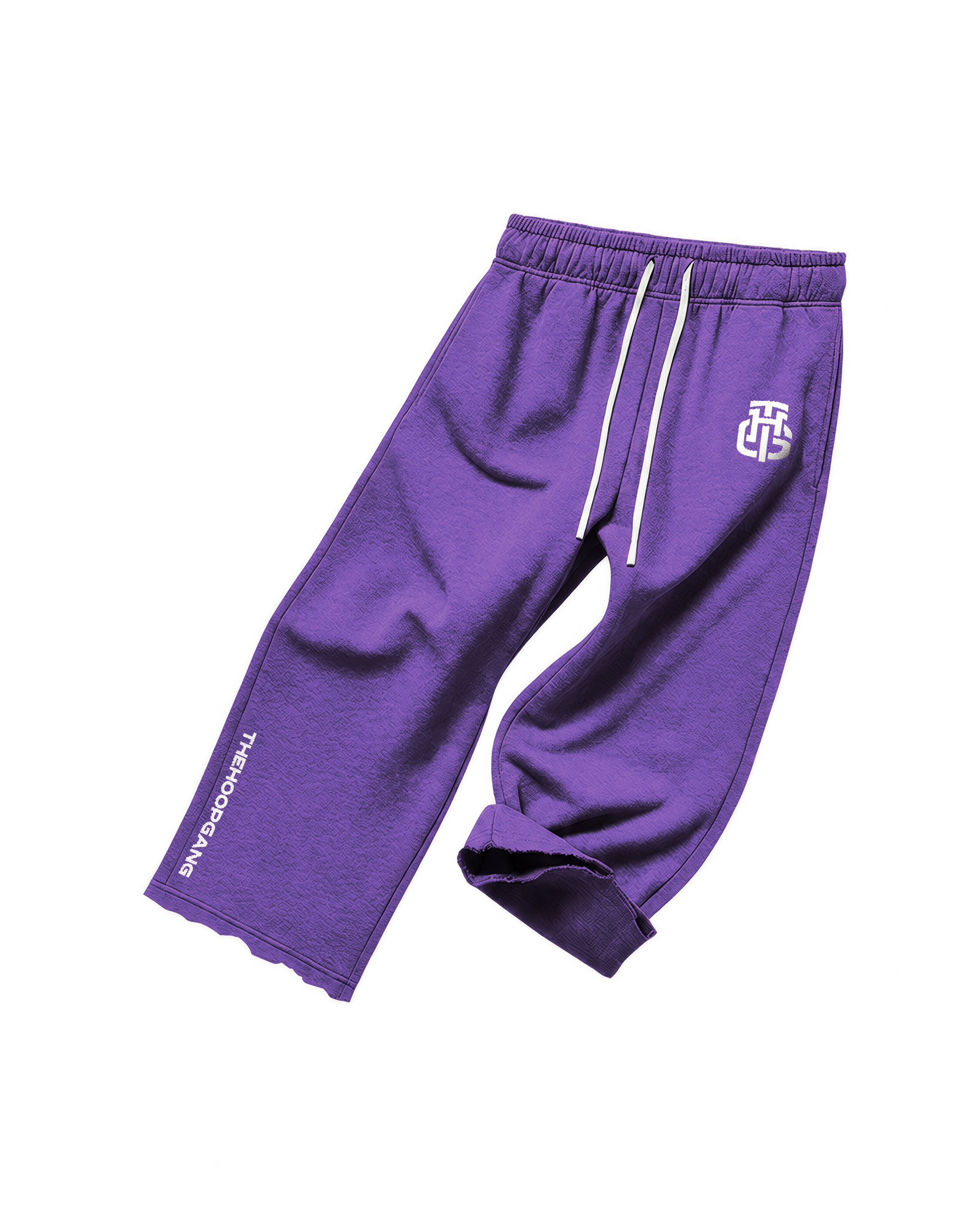 THG PURPLE CROPPED SWEATPANTS