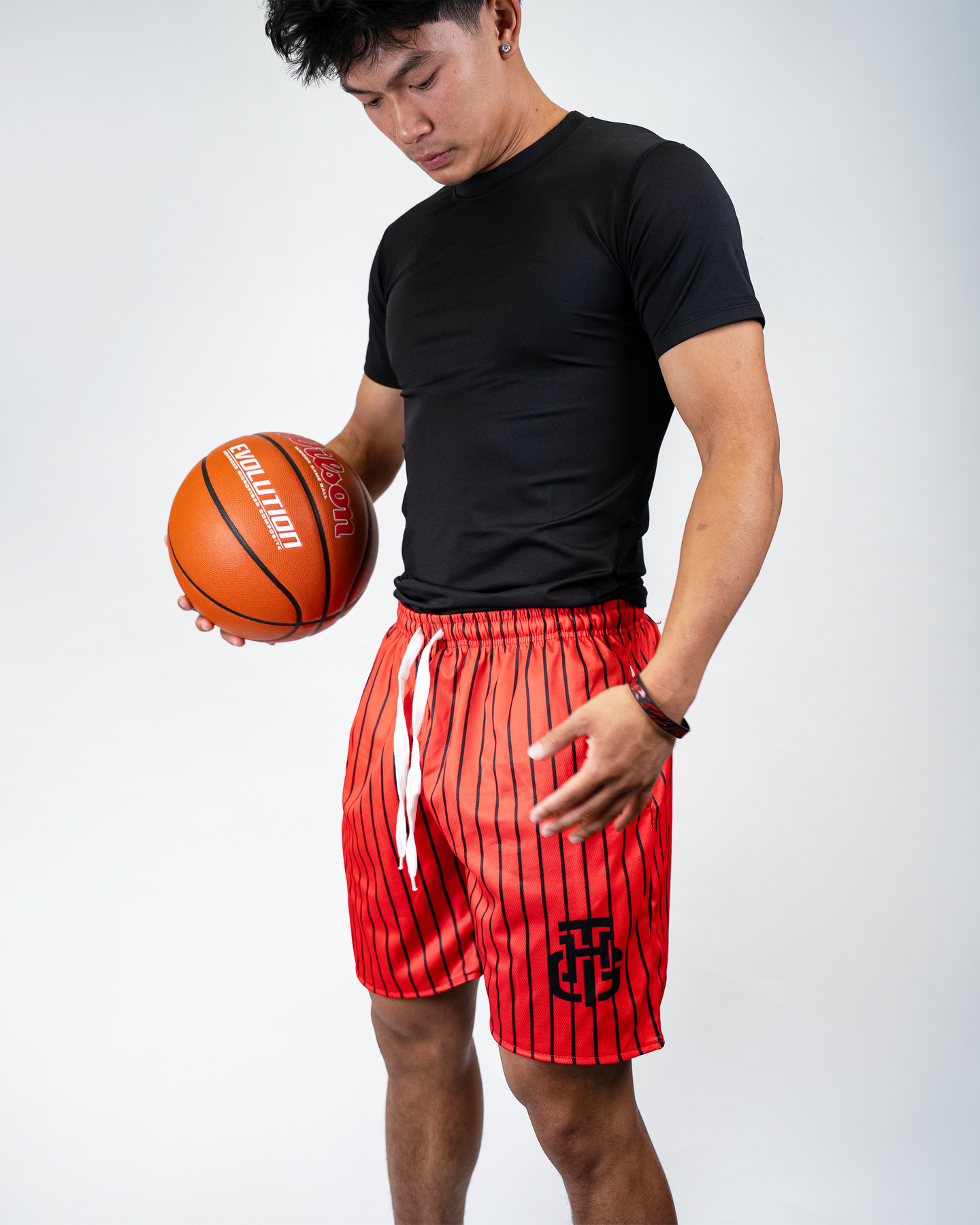 RED AND BLACK SHORTS