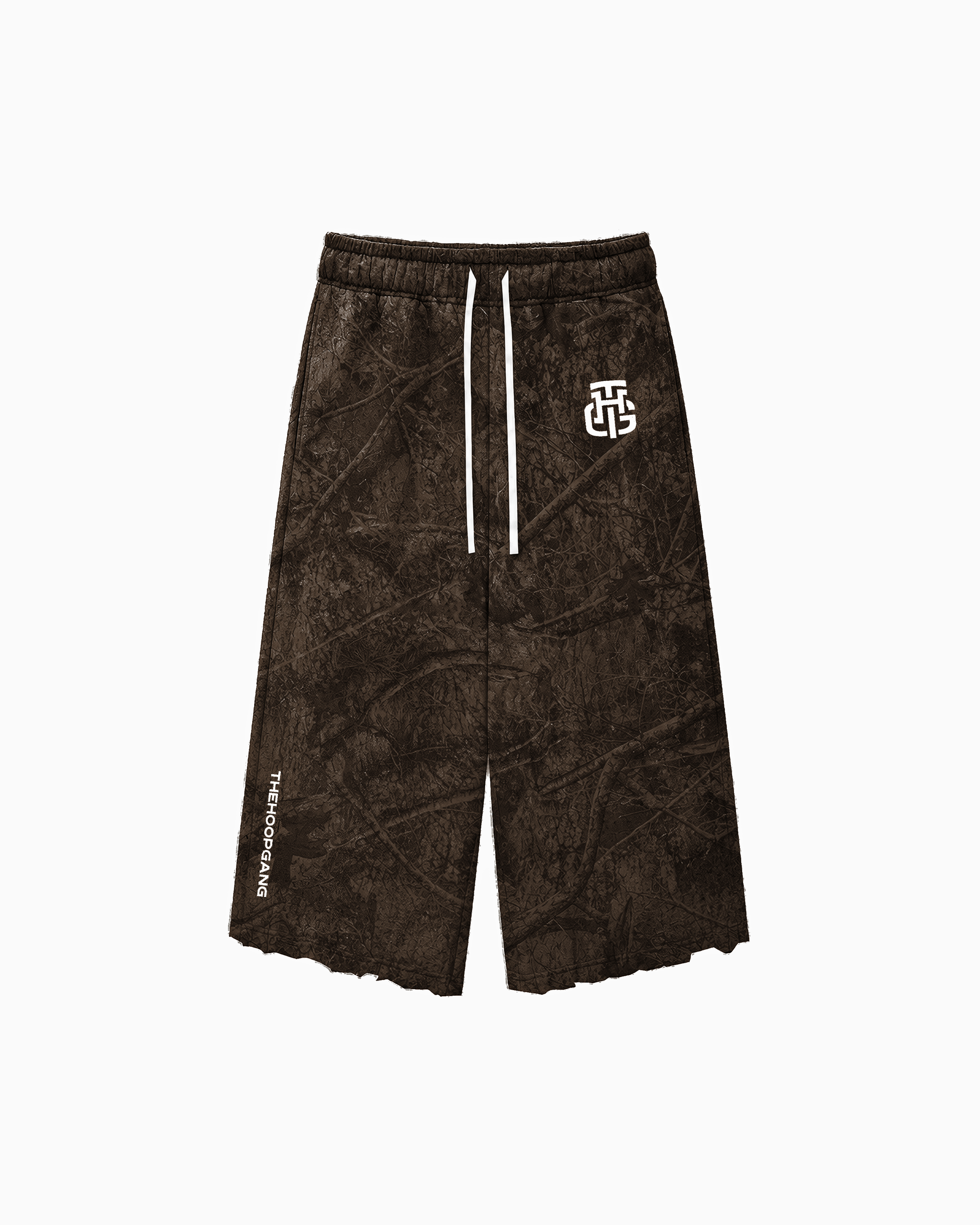 DARK CAMO CROPPED SWEATPANTS