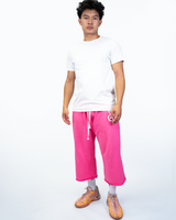 THG PINK CROPPED SWEATPANTS
