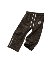 DARK CAMO CROPPED SWEATPANTS