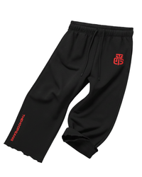 THG RED CROPPED SWEATPANTS