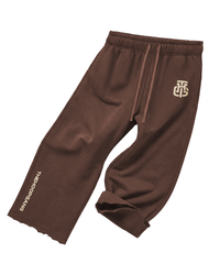 THG MOCHA CROPPED SWEATPANTS