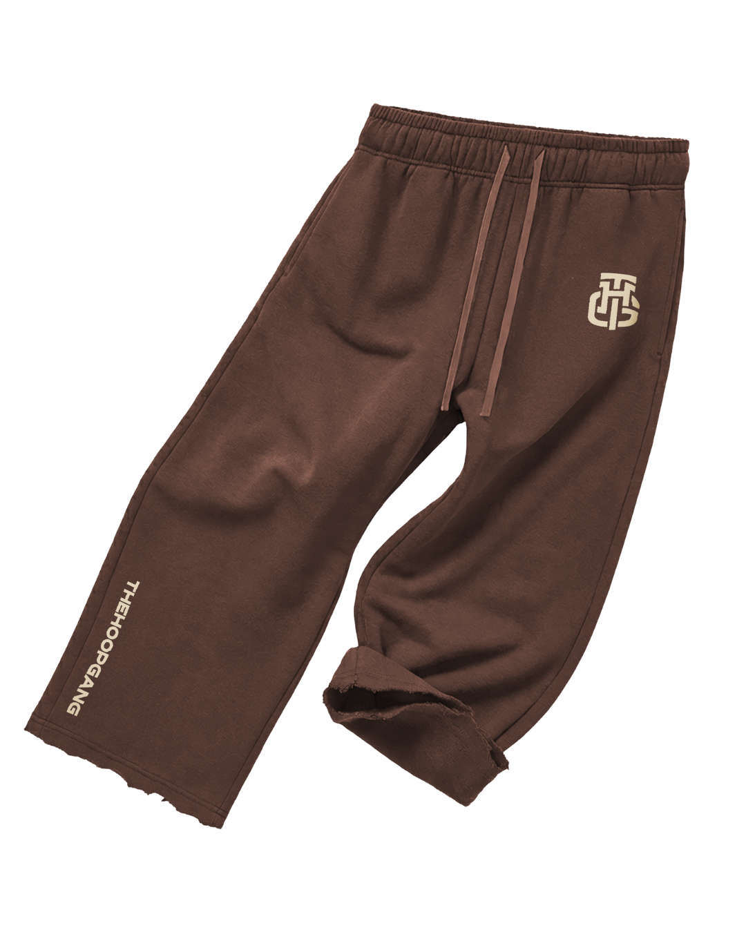 THG MOCHA CROPPED SWEATPANTS