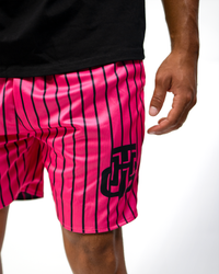 PINK AND BLACK REVERSIBLE SHORTS
