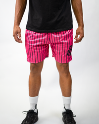 PINK AND BLACK REVERSIBLE SHORTS