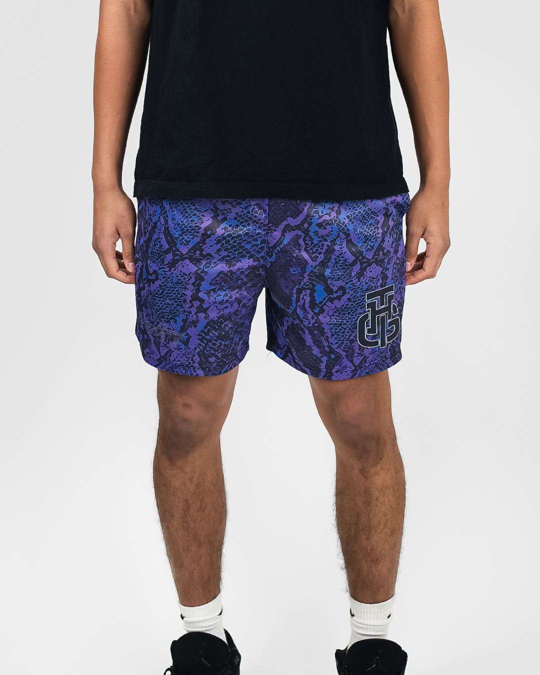 BLUE AND PURPLE VENOM SHORTS