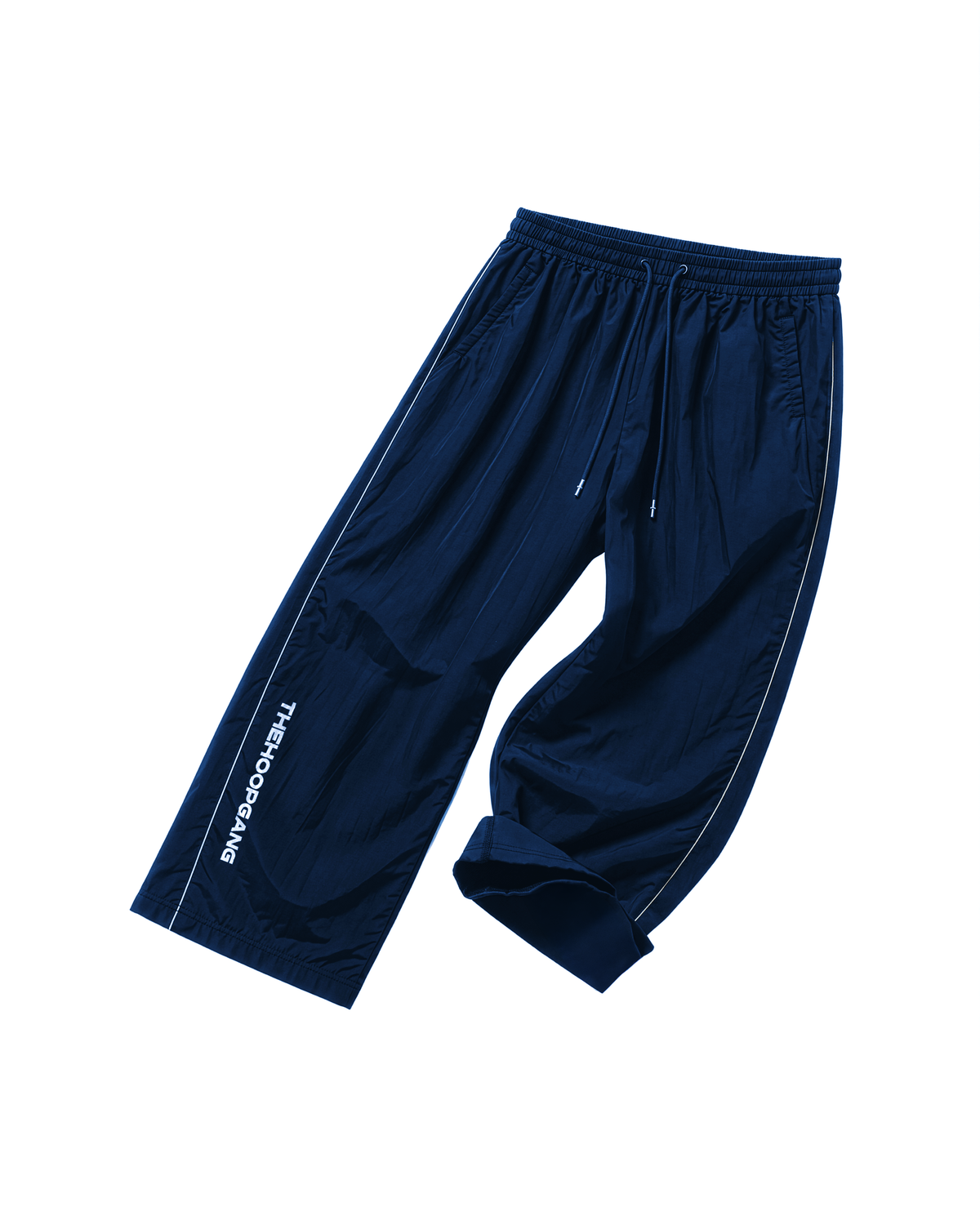 NAVY BLUE CROPPED TRACKPANTS