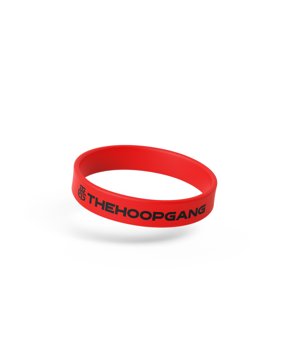 Red Basic wristband, front view