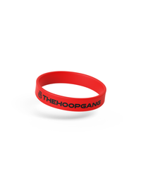 Red Basic wristband, front view