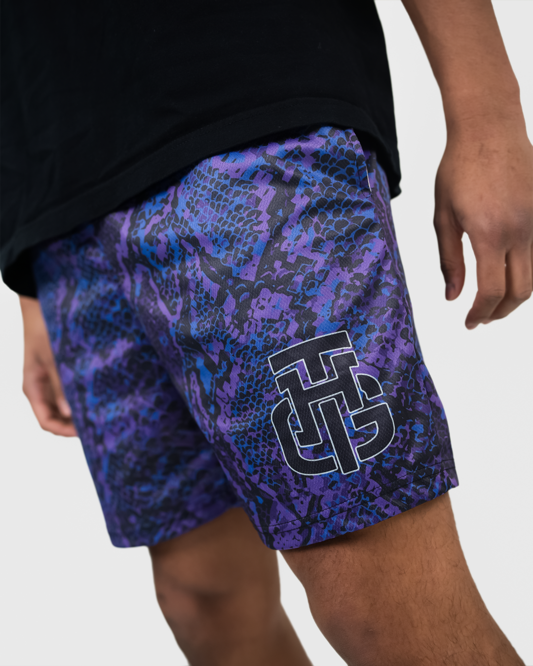 BLUE AND PURPLE VENOM SHORTS