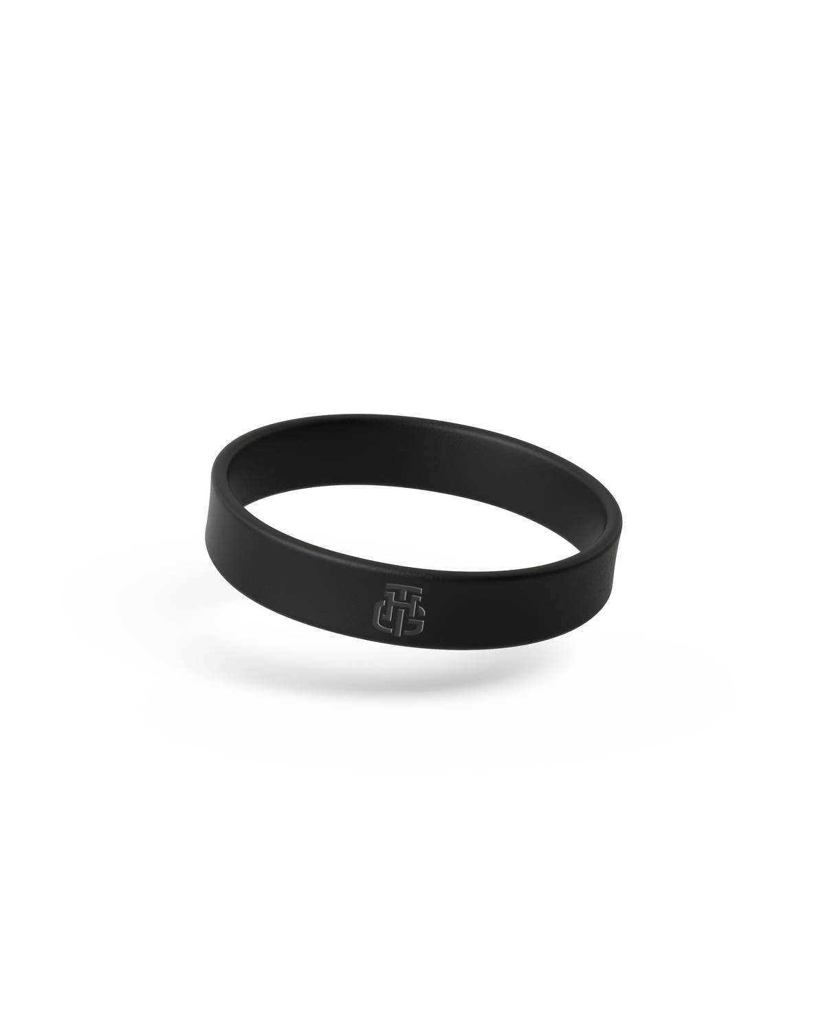 Black Basic wristband, front view