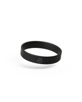 Black Basic wristband, front view