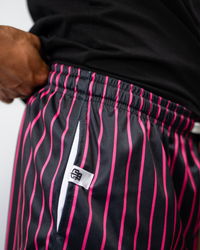 PINK AND BLACK REVERSIBLE SHORTS