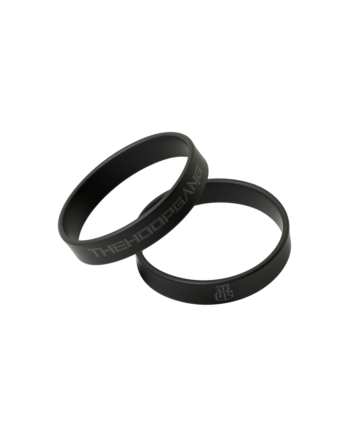 Black Basic wristband, angled view
